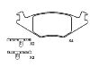 剎車(chē)片 Brake Pad Set:191 698 151 F